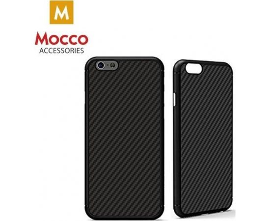 Mocco Carbon Premium Series Back Case Silikona Apvalks Priekš Samsung N950 Galaxy Note 8 Melns