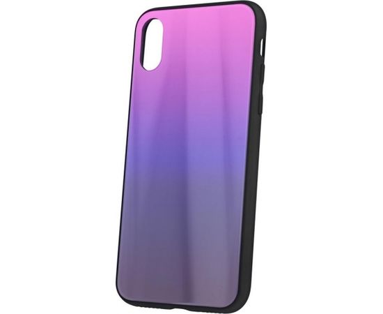 Mocco Aurora Glass Силиконовый чехол для Apple iPhone 6 Plus / 6S Plus Розовый - Черный