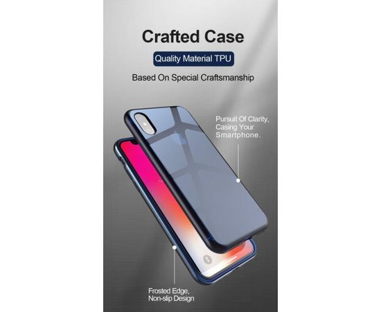 Dux Ducis Light Case Premium Прочный Силиконовый чехол для Apple iPhone 7 / 8 Прозрачно- Синий