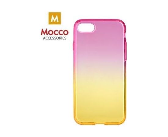 Mocco Gradient Силиконовый чехол С переходом Цвета Xiaomi Redmi 4X Розовый - Жёлтый