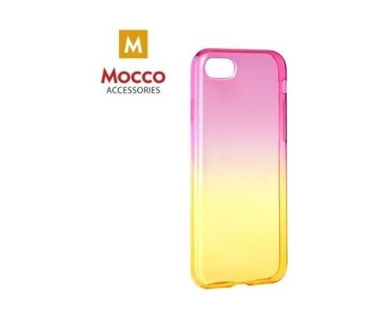 Mocco Gradient Back Case Silikona Apvalks Ar Krāsu Gradientu Priekš Xiaomi Redmi 4A Rozā - Dzeltena