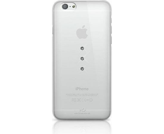 White Diamonds Trinity Aizmugurējais Plastikāta Apvalks ar Swarovski Kristāliem Priekš Apple iPhone 6 / 6S Caursīdīgs Ar Pelēkiem Kristāliem
