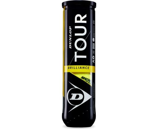 Tennis balls Dunlop TOUR BRILLIANCE UpperMid 4-tube ITF