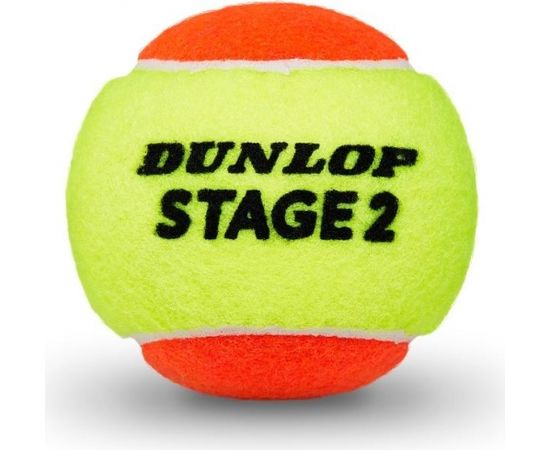 Tennis balls Dunlop STAGE 2 ORANGE 3-tube ITF