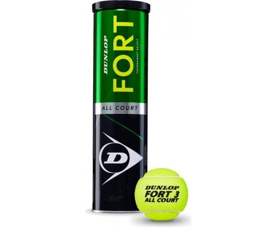 Tennis balls Dunlop FORT ALL COURT TS Premium 4-tin ITF