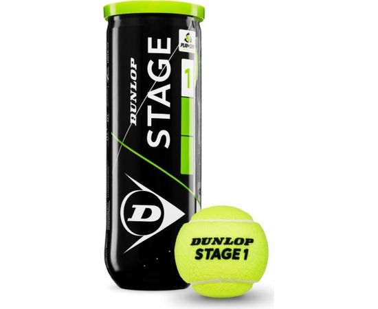Tennis balls Dunlop STAGE 1 GREEN 3-tube ITF