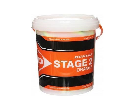 Tennis balls Dunlop STAGE 2 ORANGE 60-bucket ITF