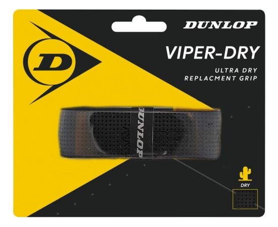 Намотка базовая для теннисной ракетки Dunlop VIPERDRY 1 шт. черный