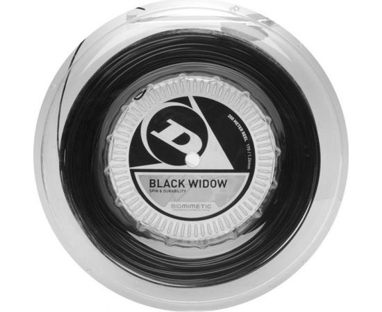 Струны для тениса Dunlop Black Widow 1.26mm 200m Co-PE monofilament чёрная