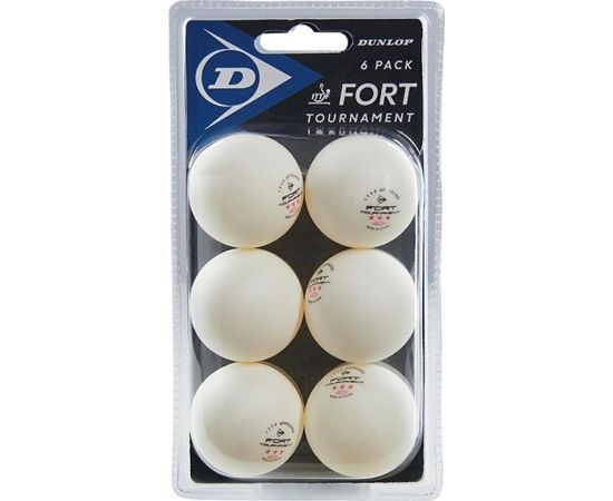 Мячи для настольного тенниса Dunlop FORT TOURNAMENT 3 star 6 шт. ITTF одобрен