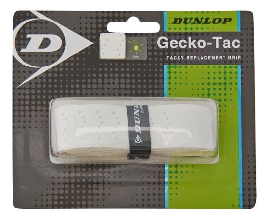 Tennis racket replacement grip Dunlop GECKO-TAC 1-blister white