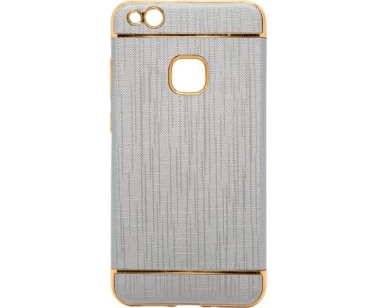 Mocco Exclusive Crown Силиконовый чехол с золотыми рамками для Apple iPhone 6 Plus Серый