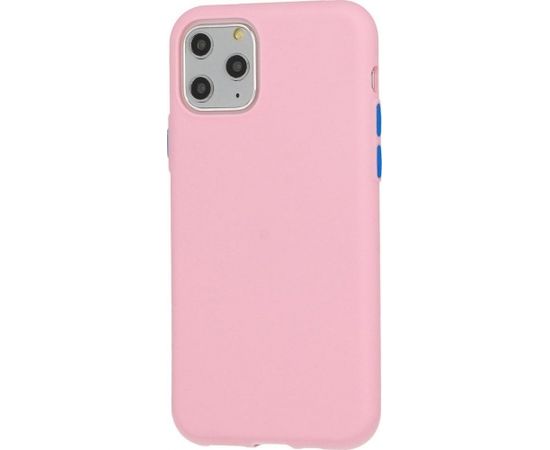 Mocco Soft Cream Silicone Back Case Силиконовый чехол для Apple iPhone 12 Mini  Cветло-pозовый