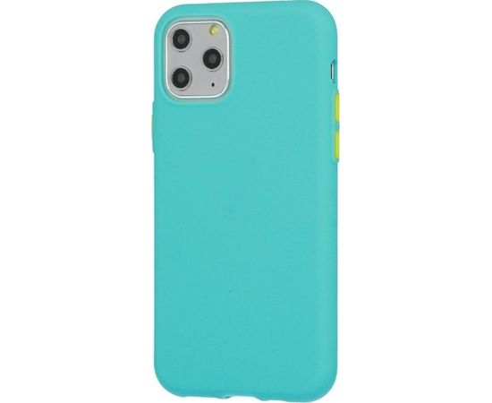 Mocco Soft Cream Silicone Back Case Aizmugurējais Silikona Apvalks Priekš Apple iPhone 12 Mini Zaļš
