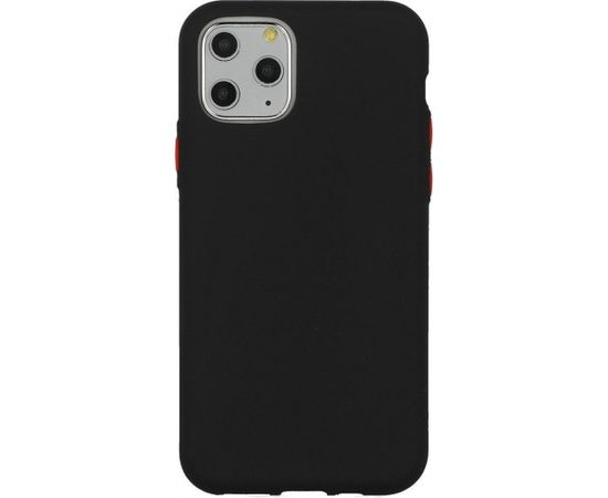 Mocco Soft Cream Silicone Back Case Aizmugurējais Silikona Apvalks Priekš Apple iPhone 12 Pro Max Melns