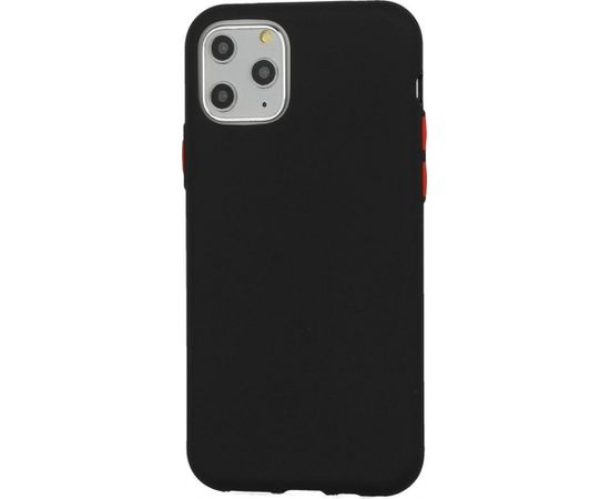 Mocco Soft Cream Silicone Back Case Aizmugurējais Silikona Apvalks Priekš Apple iPhone 12 Pro Max Melns