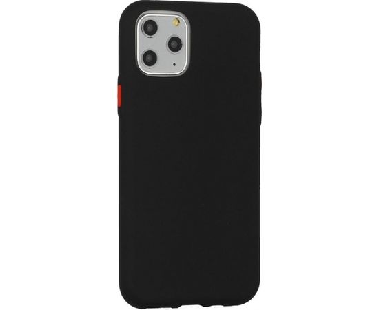 Mocco Soft Cream Silicone Back Case Aizmugurējais Silikona Apvalks Priekš Apple iPhone 12 Pro Max Melns