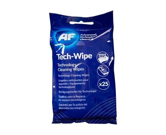 Tech Wipes - Cleaning wipes for technology devices 25psc AF