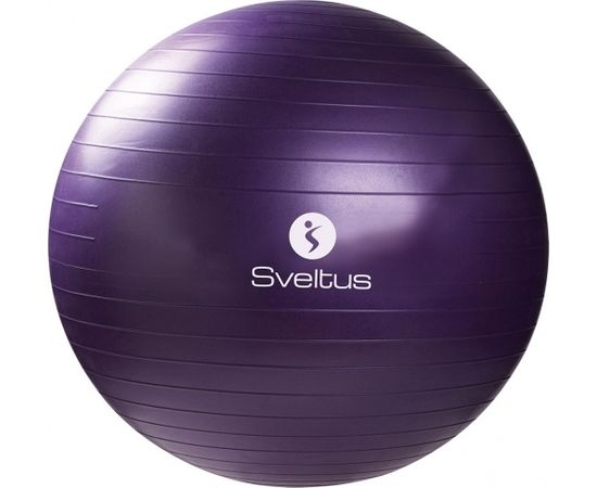 Гимнастический мяч SVELTUS Anti burst 75см фиолетовый + упаковка