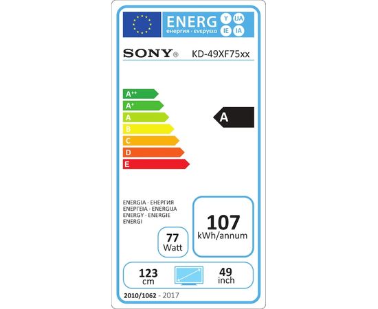 Sony KD-49XF7596 48.5" 4K Wi-Fi Black LED