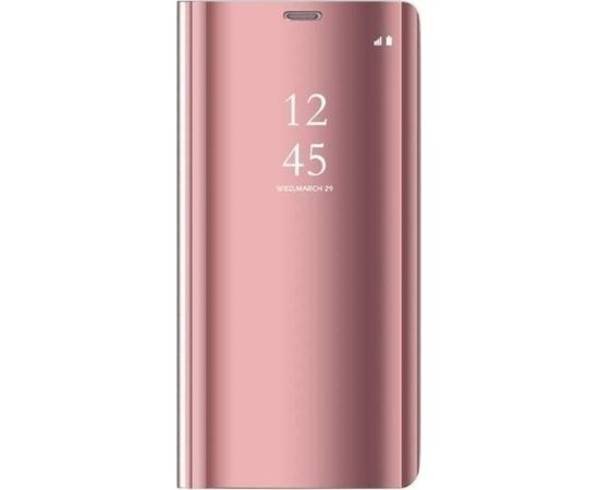 Mocco Clear View Cover Case Grāmatveida Maks Telefonam Samsung Galaxy A42 5G Rozā