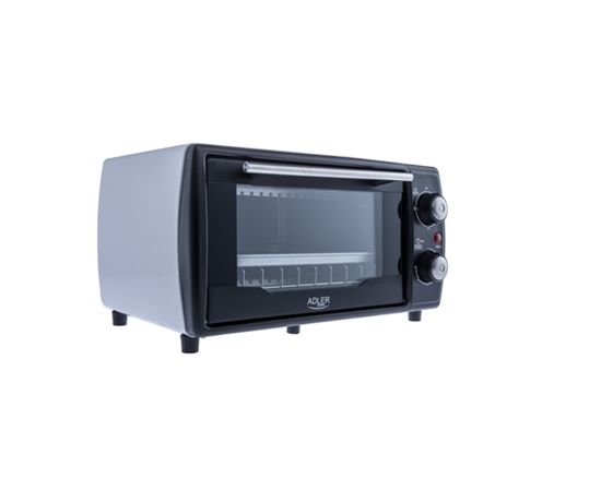 Adler Mini oven AD 6003 9 L, With grill, Black/Silver, 1000 W