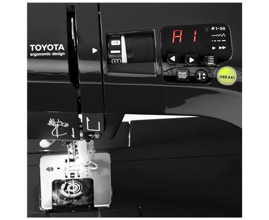 Sewing machine Toyota OEKAKI50B Black, Number of stitches 50, Automatic threading