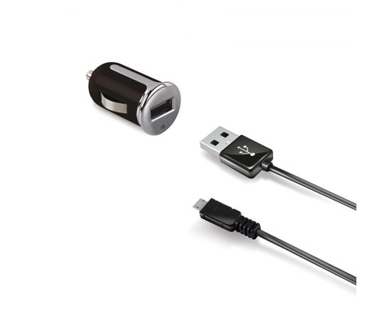MicroUSB Car Adapter By Celly Black