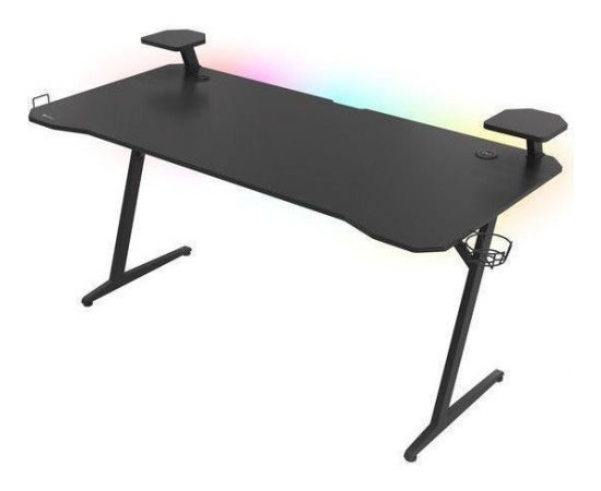 Genesis Gaming Desk Holm 510 RGB Headphone holder, Cup holder, Speaker shelf, Organizer cables, Black