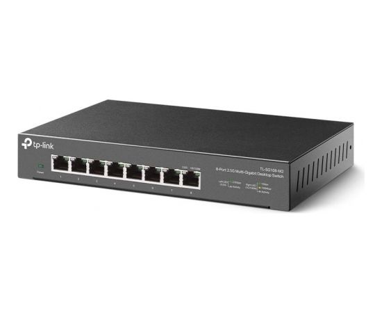 TP-LINK 8-Port 2.5G Desktop Switch TL-SG108-M2 Unmanaged, Desktop, Power supply type External, Ethernet LAN (RJ-45) ports 8
