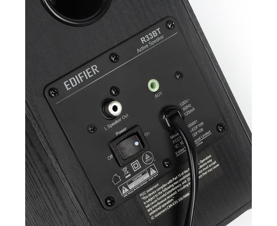 Edifier Active Speaker System R33BT Bluetooth version 5.0, Black, Bluetooth, Wireless connection