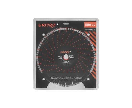 Dimanta griezējdisks SEGMENT Ø350x10.0x25.4/32mm DNIPRO-M