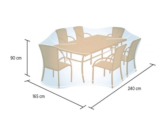 Campingaz Rectangular Cover L  Dārza mēbeļu pārsegs Dārza mēbeļu komplekti
