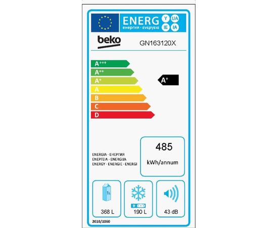 BEKO GN 163120 X ledusskapis