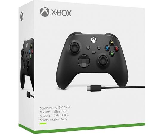 Microsoft Xbox Series Wireless Controller and USB-C Cable - Carbon Black