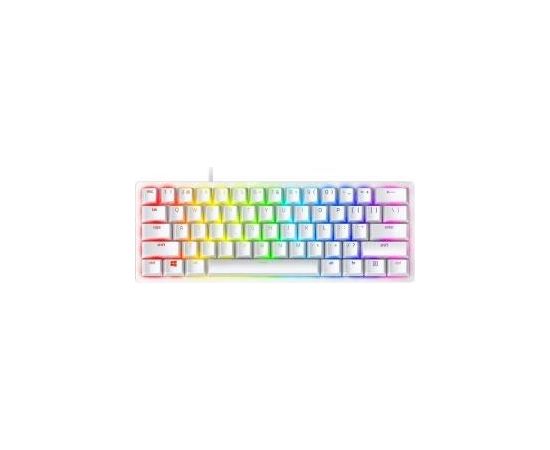 Razer Huntsman Mini 60%, Gaming, Opto-Mechanical, RGB LED light, Nordic, Mercury White, Wired