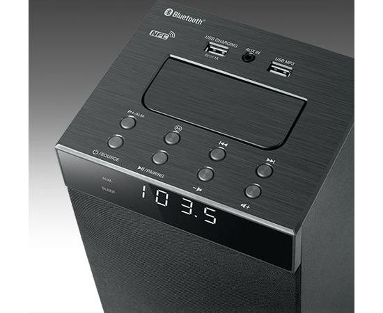 Muse Speaker M-1280BT 80 W, Black, Bluetooth, NFC