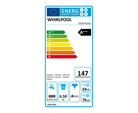 Whirlpool TDLR 65210