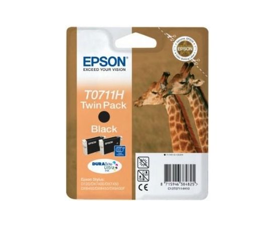 Ink Epson T0711 black Doublepack DURABrite | Stylus D120/120 Network Edition...