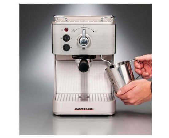 Gastroback Espresso machine 42606 Pump pressure 15 bar, Built-in milk frother, Coffee maker type Fully-auto, 1250 W, Stainless steel