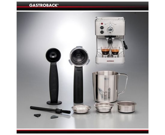 Gastroback 42606 Design Espresso Plus Stainless steel Espesso aparāts