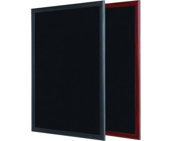 Melna krīta tāfele BI-OFFICE 60x45, ķirškoka rāmis Krīta tāfeles