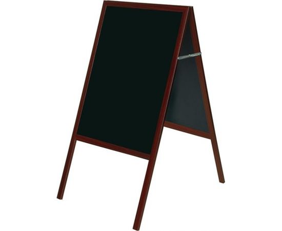 Divpusēja krīta tāfele BI-OFFICE 90x120, 150 cm augsts statīvs, melns rāmis un tāfele Krīta tāfeles