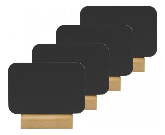 Krīta tāfeles SECURIT Silhouette Mini, 4 gab., melna Krīta tāfeles