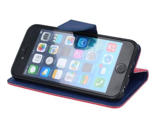 Mocco Fancy Book Case Чехол Книжка для телефона Apple Iphone 12 / 12 Pro Красный - Синий