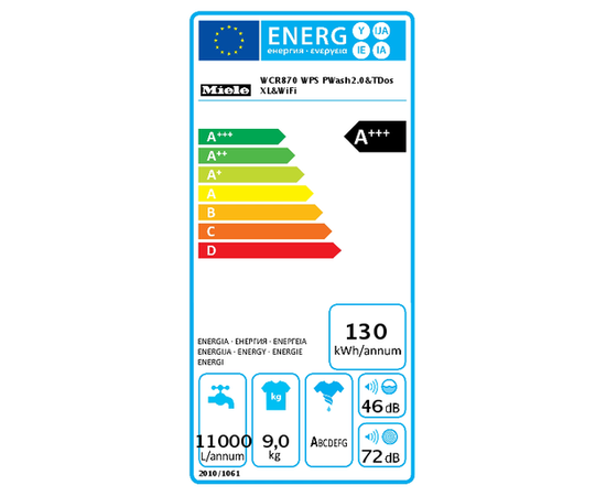Miele WCR 870 WPS PWash2.0&TDos XL&WiFi veļas mašīna