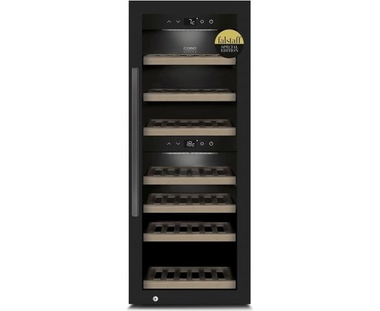 Caso Smart Wine Cooler WineExclusive 38 Energy efficiency class G, Free standing, Bottles capacity Up to 38 bottles, Cooling type Compressor technology, Black