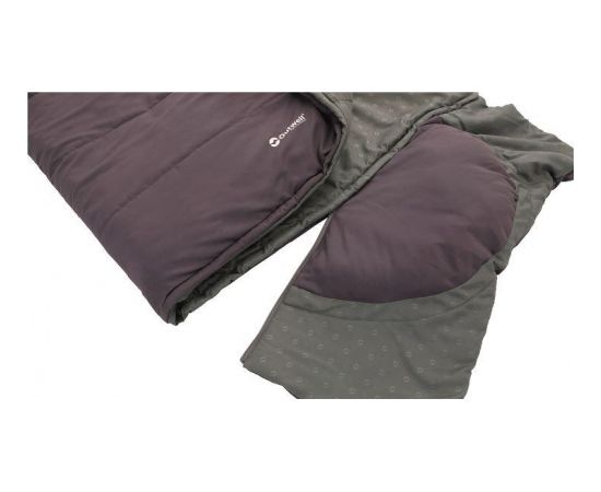 Outwell Contour Dark Purple L, Sleeping Bag - Left Zipper, 220 x 85 cm, YKK 2-way L-shape open-end with auto lock, Purple