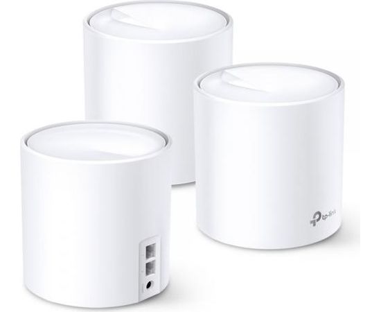 TP-Link Deco X20(3-pack) Whole Home Mesh Wi-Fi 6 System 2×Gigabit Ports,2.4GHz/5GHz,574+1201Mbps,4xInternal Antennas