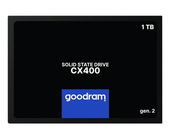 GOODRAM CX400 01T SSD, 2.5” 7mm, SATA 6 Gb/s, Read/Write: 550 / 500 MB/s, gen. 2